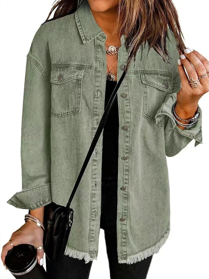 Ava | Classic Everyday Denim Jacket Luvy Boutique