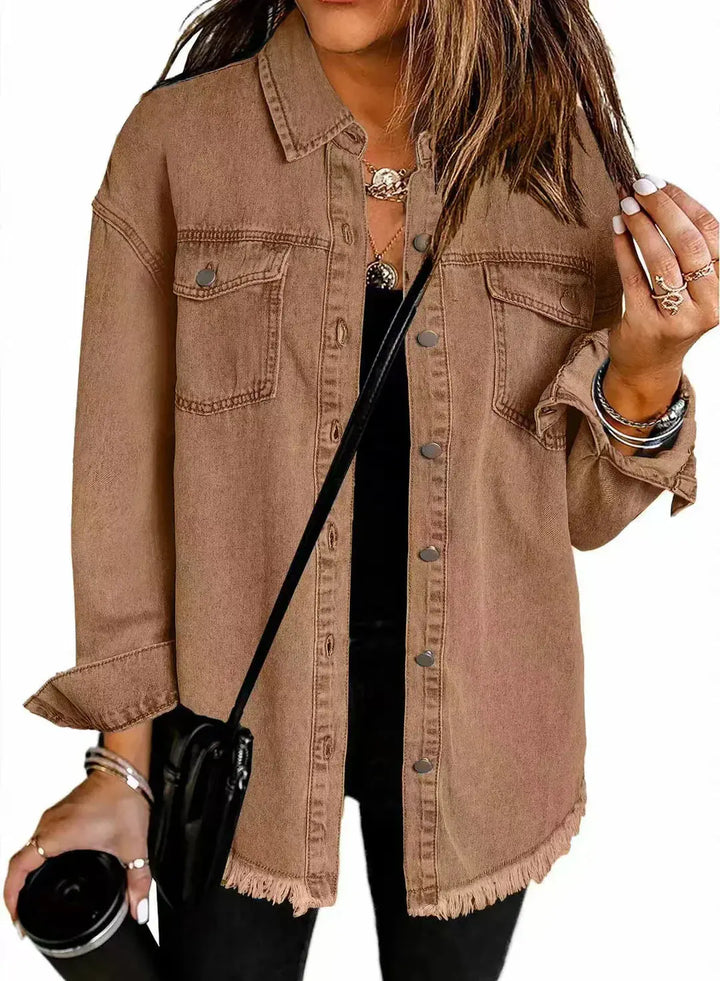Ava | Classic Everyday Denim Jacket Luvy Boutique