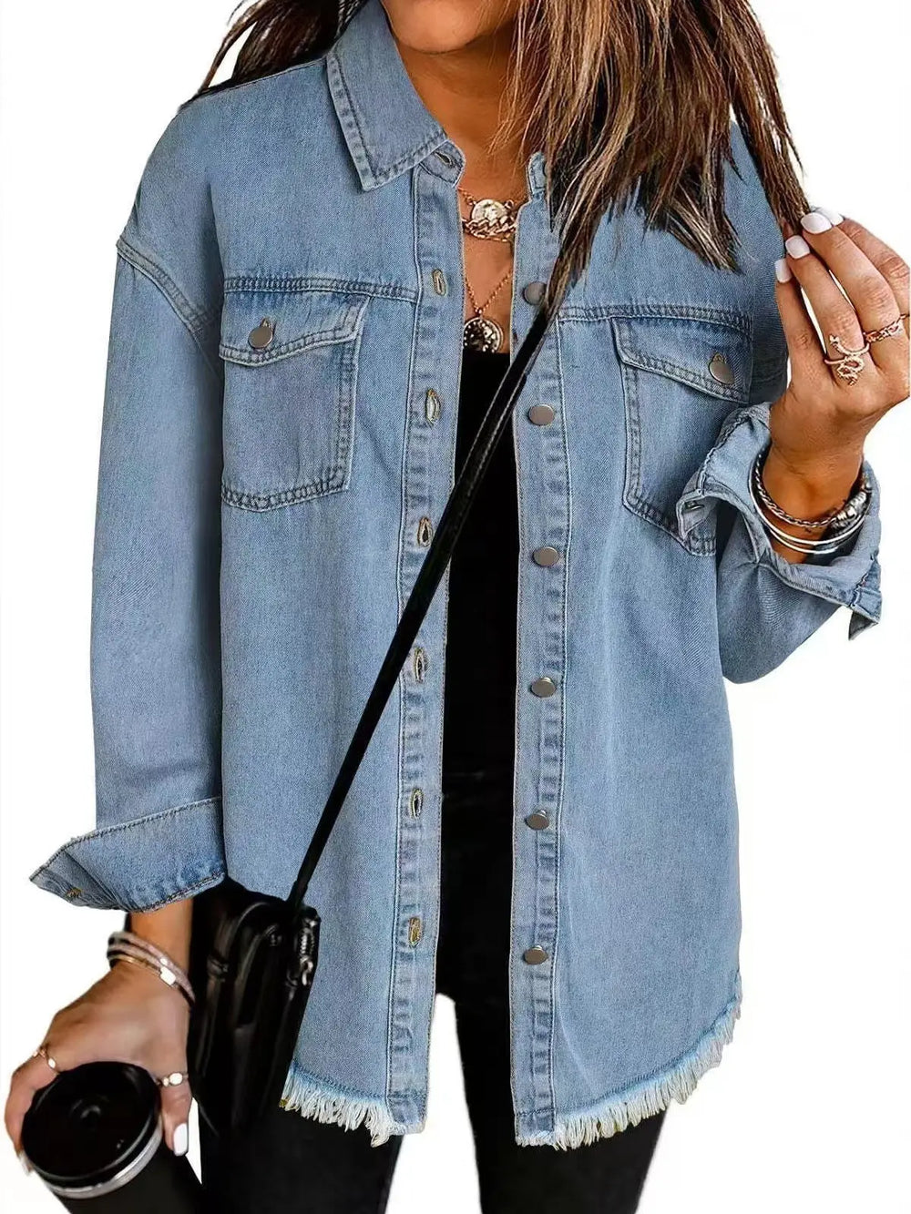Ava | Classic Everyday Denim Jacket Luvy Boutique