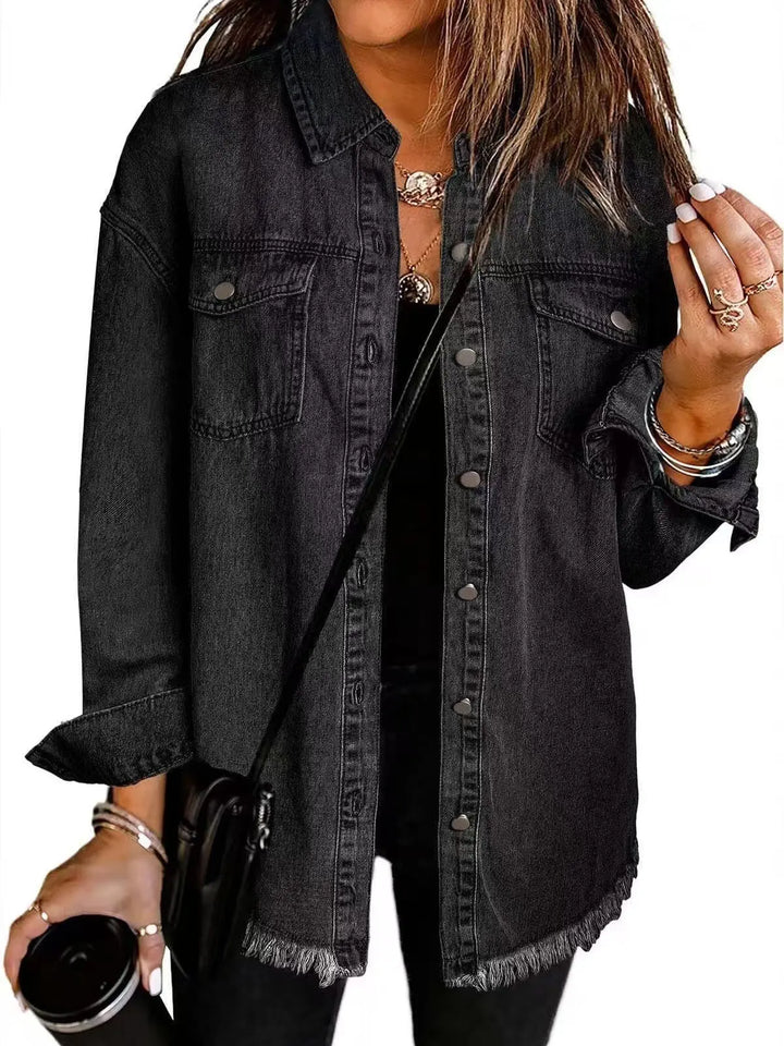 Ava | Classic Everyday Denim Jacket Luvy Boutique