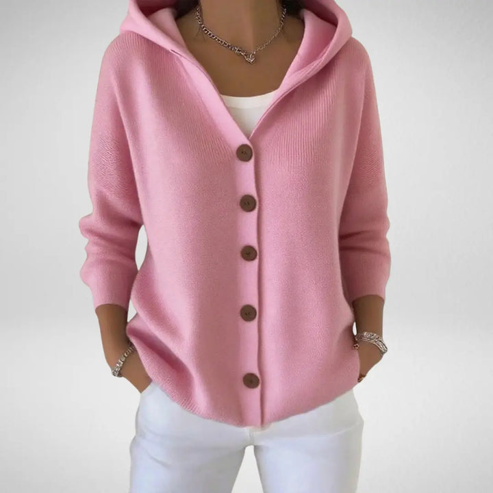 Abigail | Women Hooded Button Front Cardigan Luvy Boutique