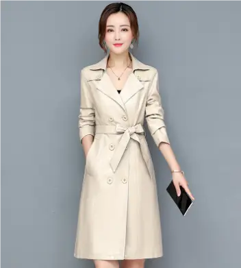Maelysimim | Women's Elegant Trench Coat | Long Luvy Boutique