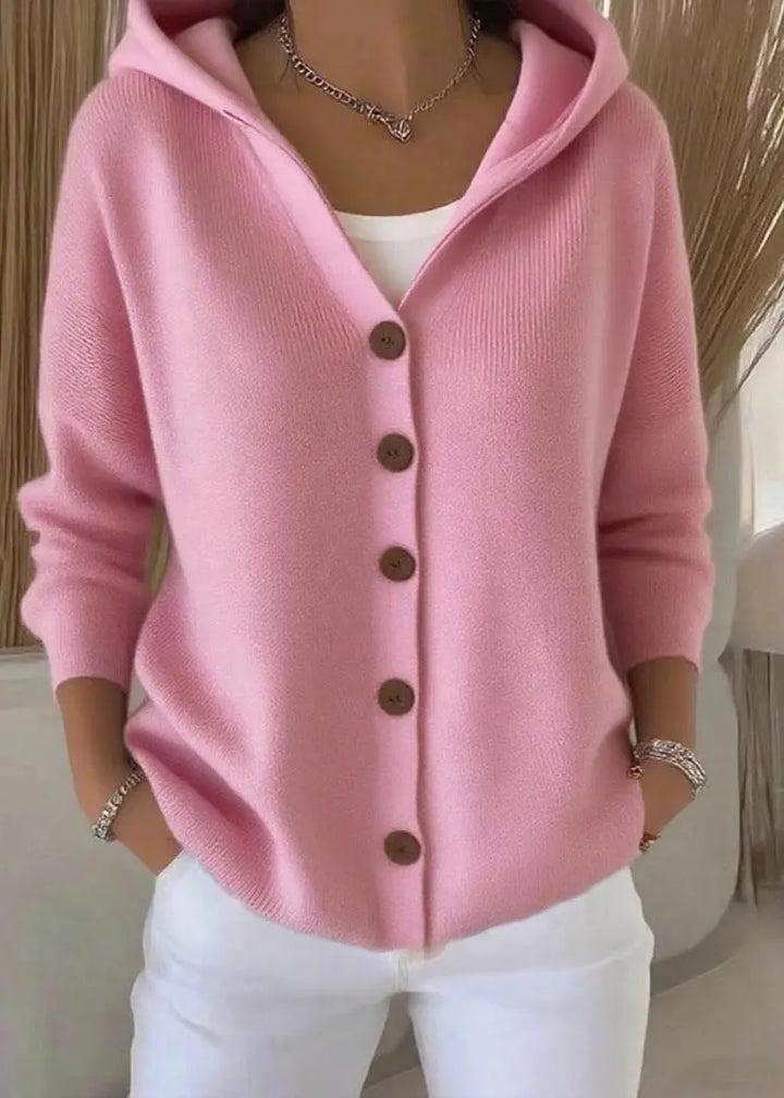 Abigail | Women Hooded Button Front Cardigan Luvy Boutique