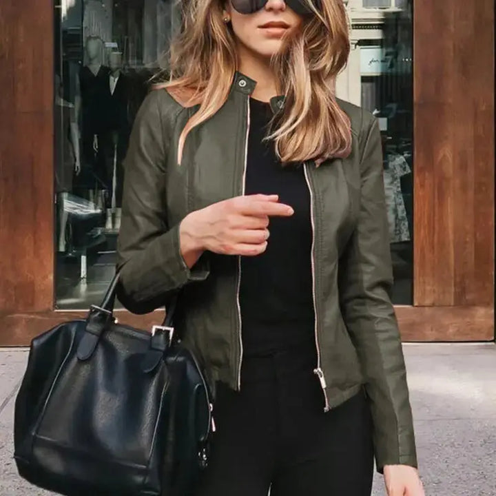 HARRIET | Stylish Leather Women Jacket Luvy Boutique