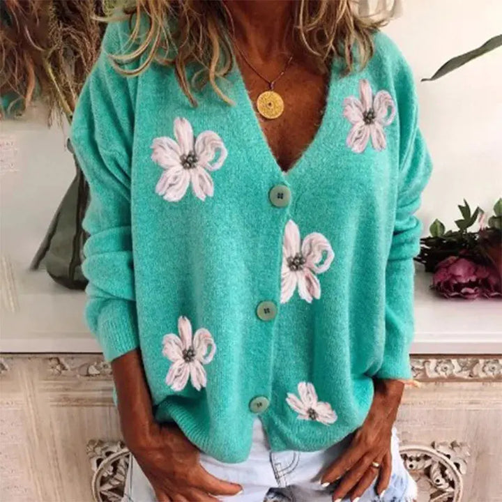 MARNIE | Spring Printed Sweater Luvy Boutique