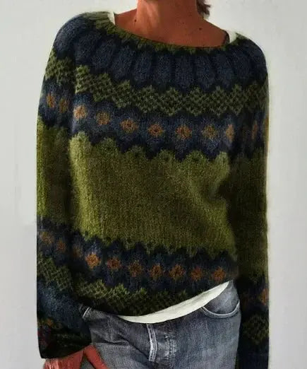 LAYLA | Stylish Printed Sweater Luvy Boutique