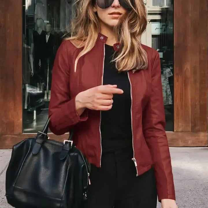 HARRIET | Stylish Leather Women Jacket Luvy Boutique