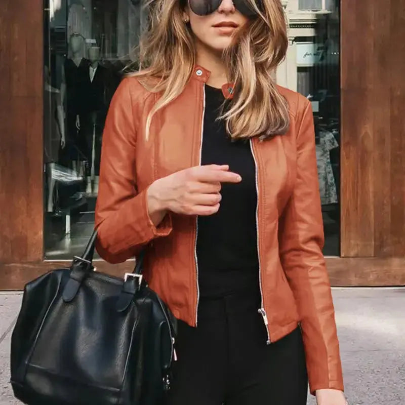HARRIET | Stylish Leather Women Jacket Luvy Boutique