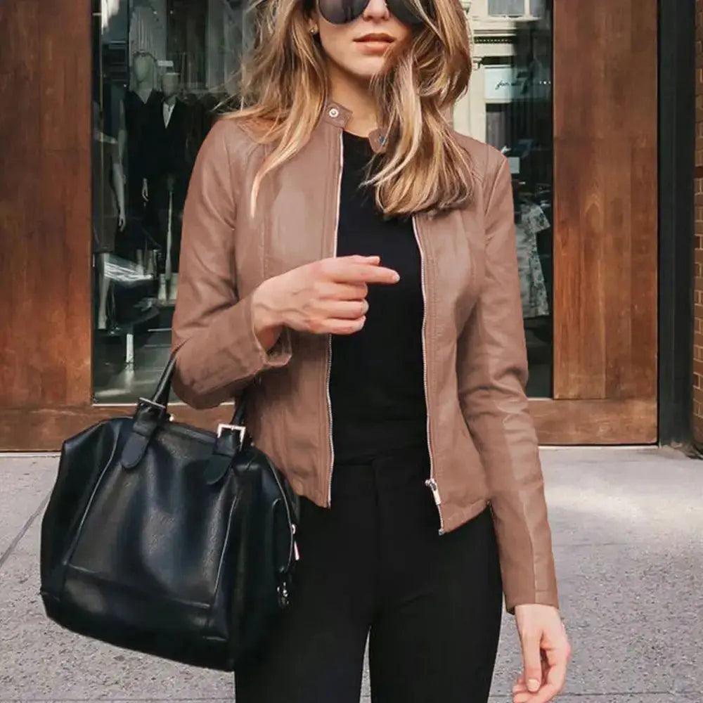 HARRIET | Stylish Leather Women Jacket Luvy Boutique