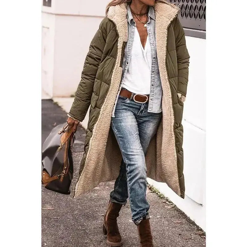 Ava | Oversized Sherpa-Lined Winter Coat Luvy Boutique
