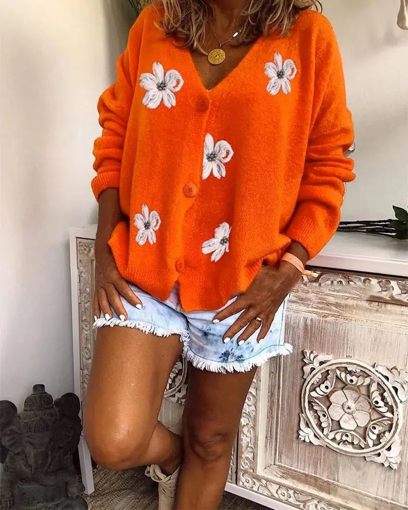 MARNIE | Spring Printed Sweater Luvy Boutique