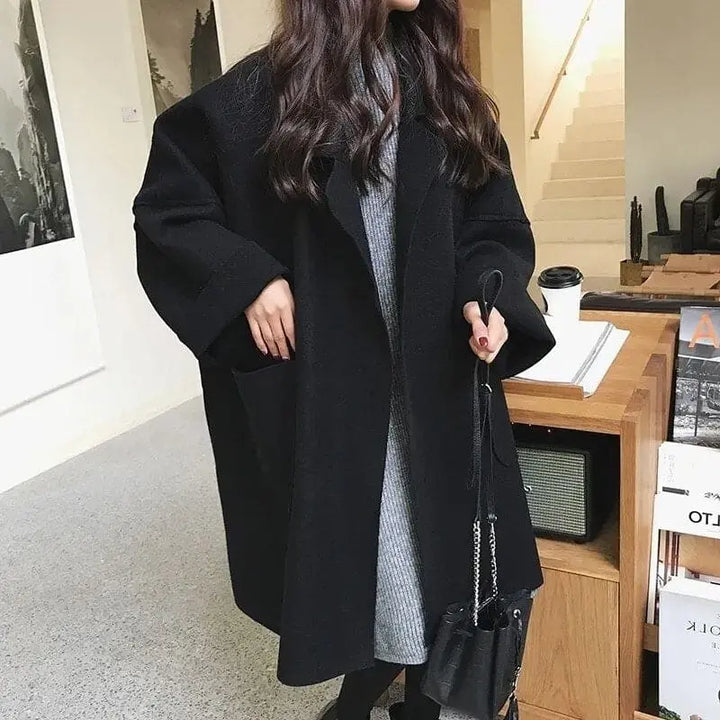 MAURA | Oversizes Woolblend Trenchcoat Jacket Luvy Boutique