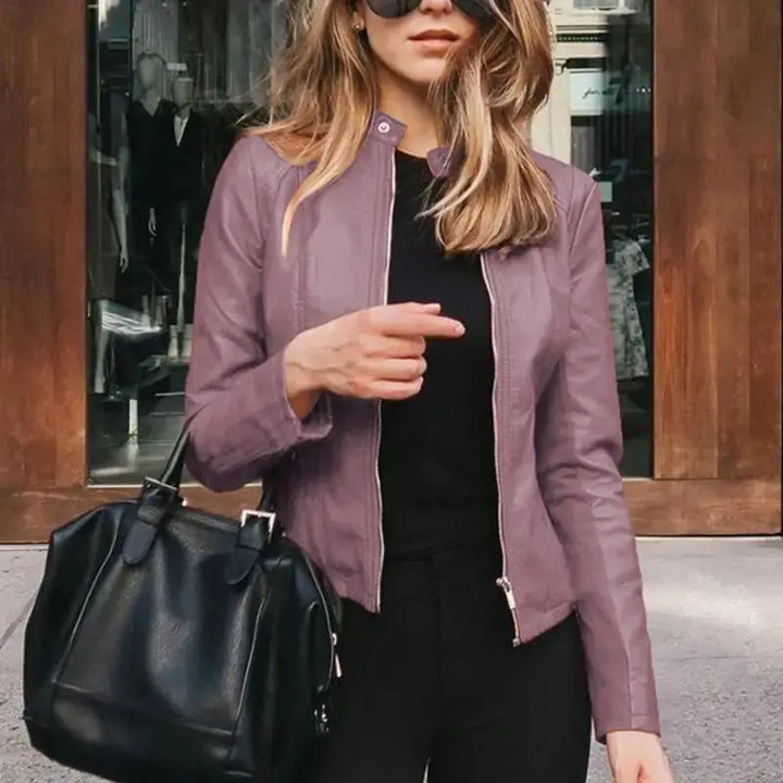 HARRIET | Stylish Leather Women Jacket Luvy Boutique