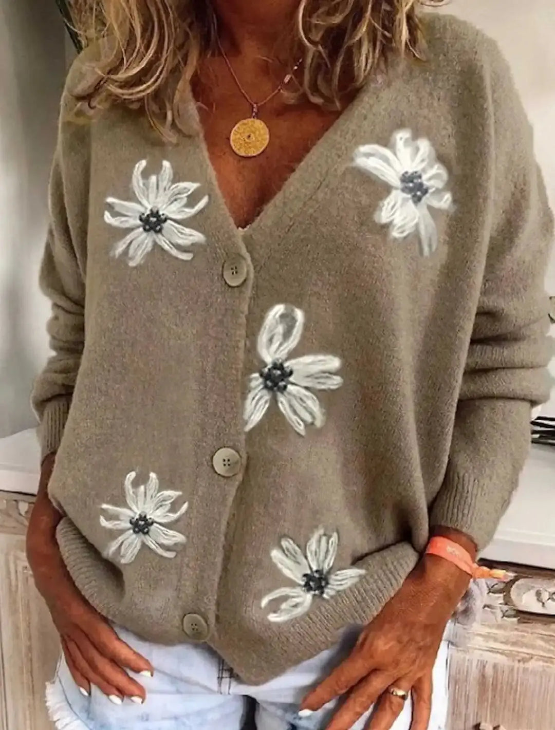 MARNIE | Spring Printed Sweater Luvy Boutique