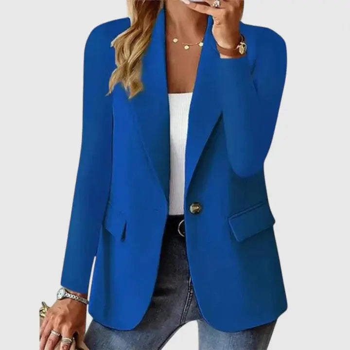Emily | Women’s Classic Single Button Casual Blazer Luvy Boutique