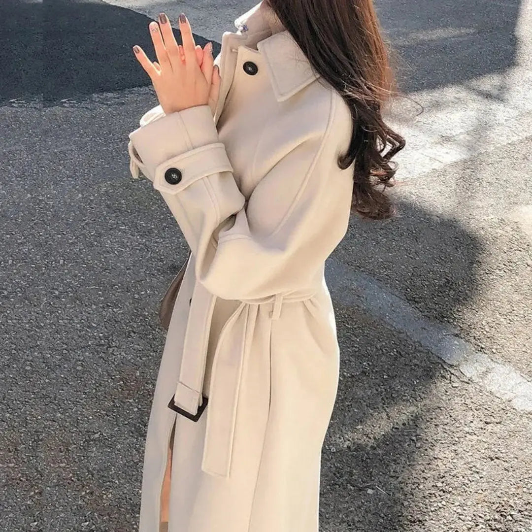 Malinam | Women's Long Trench Coat | Warm Luvy Boutique