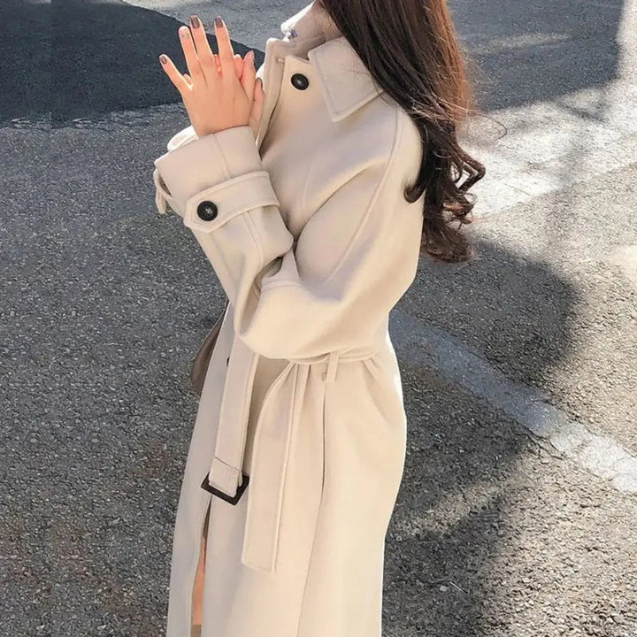 Malinam | Women's Long Trench Coat | Warm Luvy Boutique