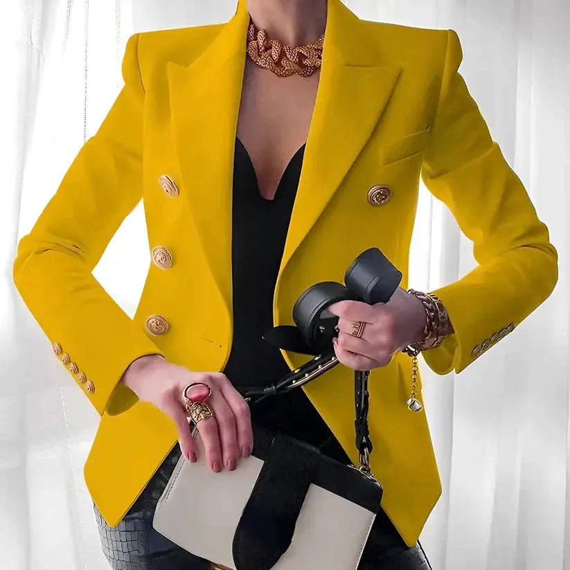 Amelia | Women Double Breasted Blazer Jacket Luvy Boutique