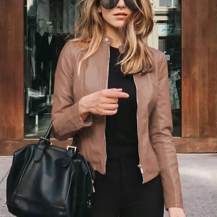 HARRIET | Stylish Leather Women Jacket Luvy Boutique
