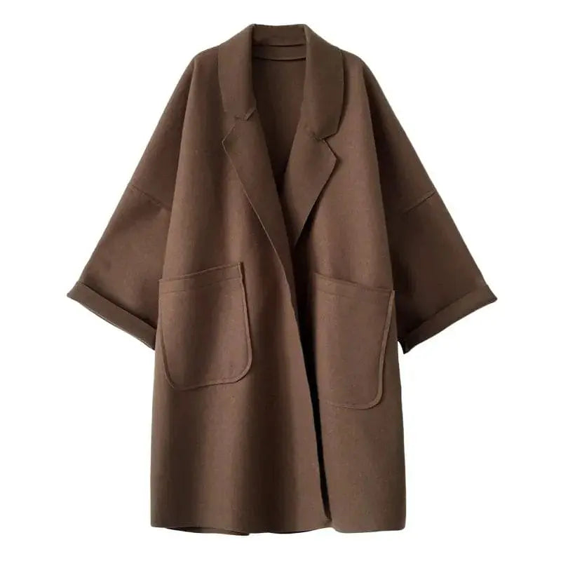 MAURA | Oversizes Woolblend Trenchcoat Jacket Luvy Boutique