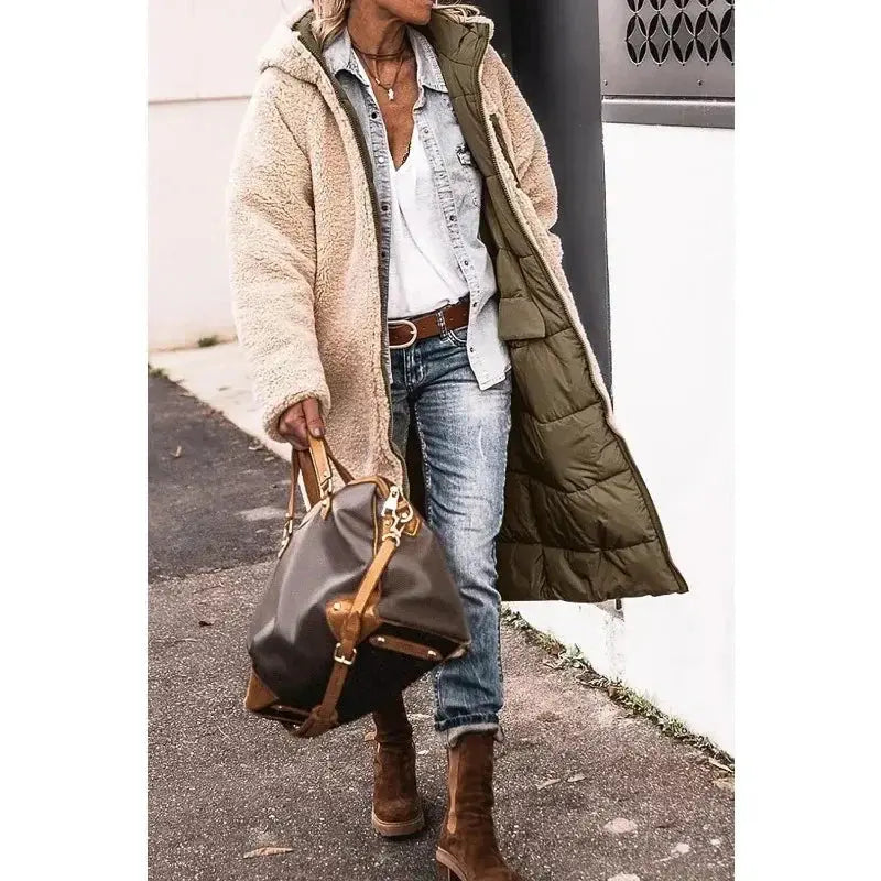 Ava | Oversized Sherpa-Lined Winter Coat Luvy Boutique