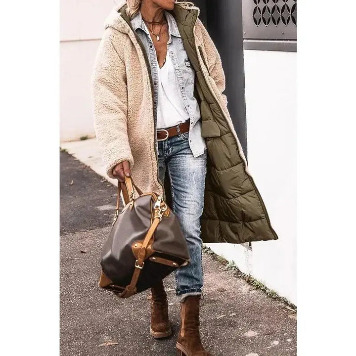 Ava | Oversized Sherpa-Lined Winter Coat Luvy Boutique