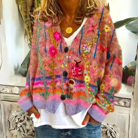 EVIE | Floral Cardigan Luvy Boutique