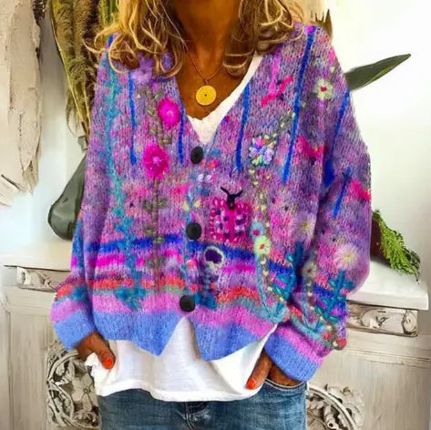 EVIE | Floral Cardigan Luvy Boutique