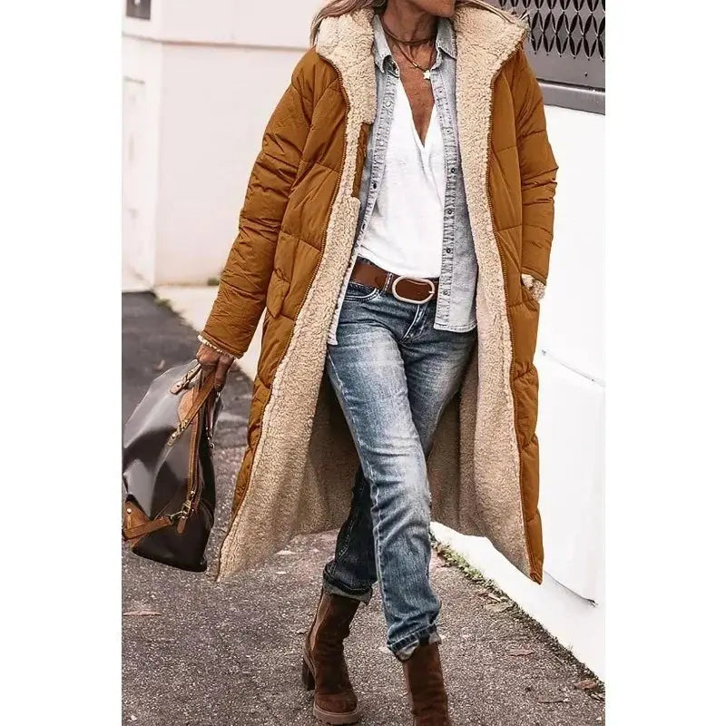 Ava | Oversized Sherpa-Lined Winter Coat Luvy Boutique