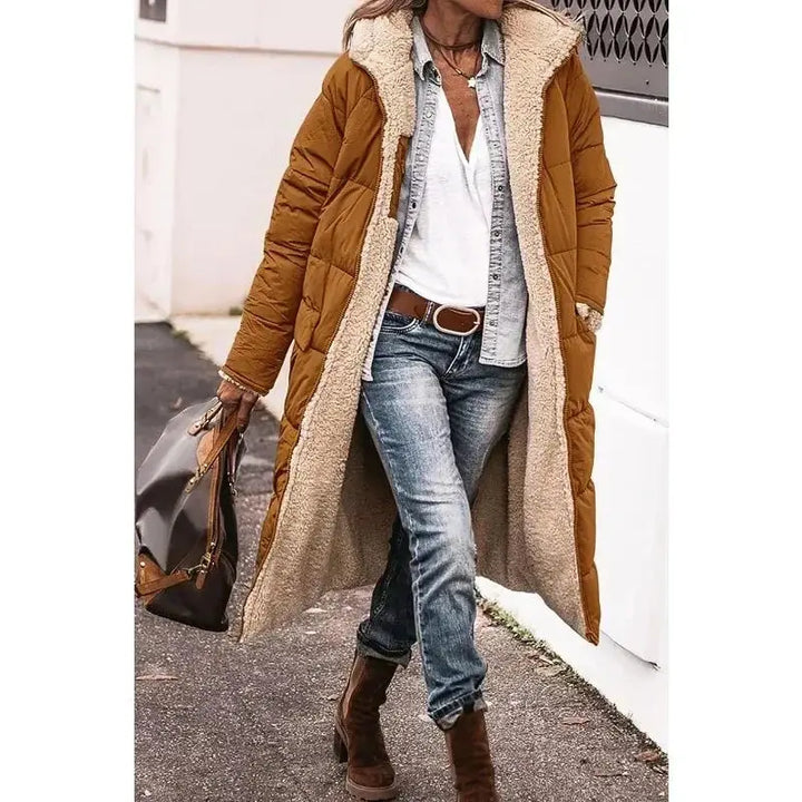 Ava | Oversized Sherpa-Lined Winter Coat Luvy Boutique
