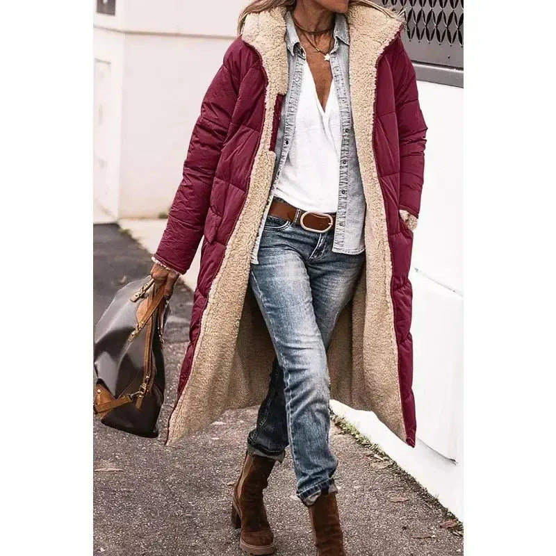 Ava | Oversized Sherpa-Lined Winter Coat Luvy Boutique