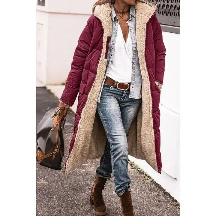 Ava | Oversized Sherpa-Lined Winter Coat Luvy Boutique