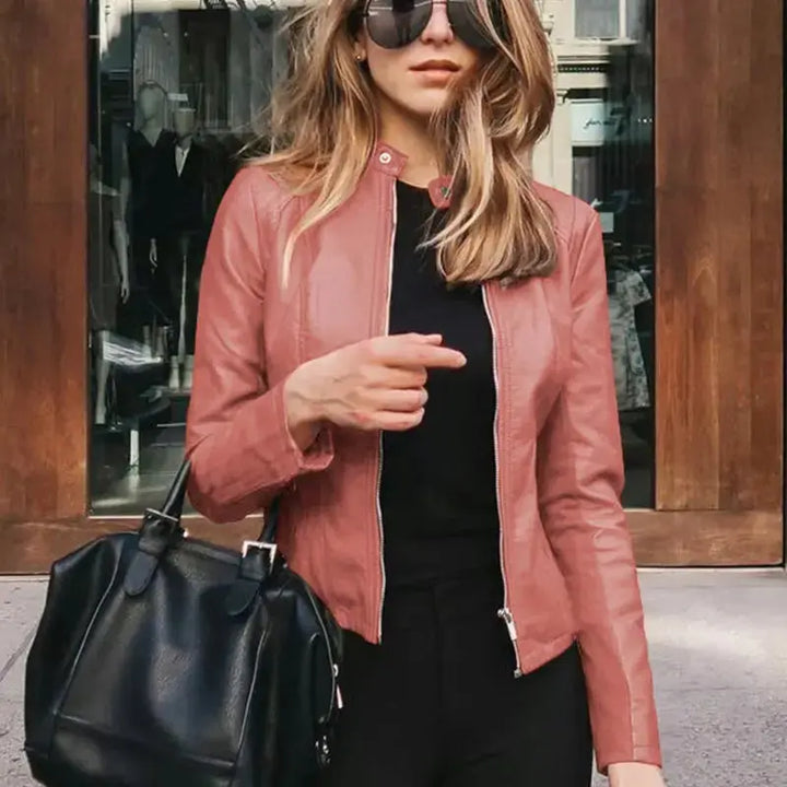 HARRIET | Stylish Leather Women Jacket Luvy Boutique