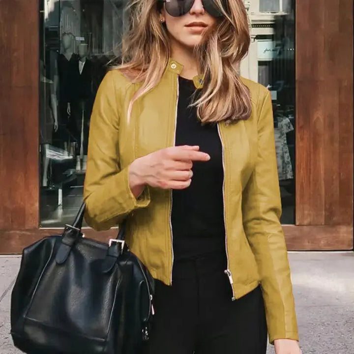 HARRIET | Stylish Leather Women Jacket Luvy Boutique