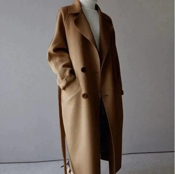 Sarah | Elegant Wool-Blend Long Coat Luvy Boutique