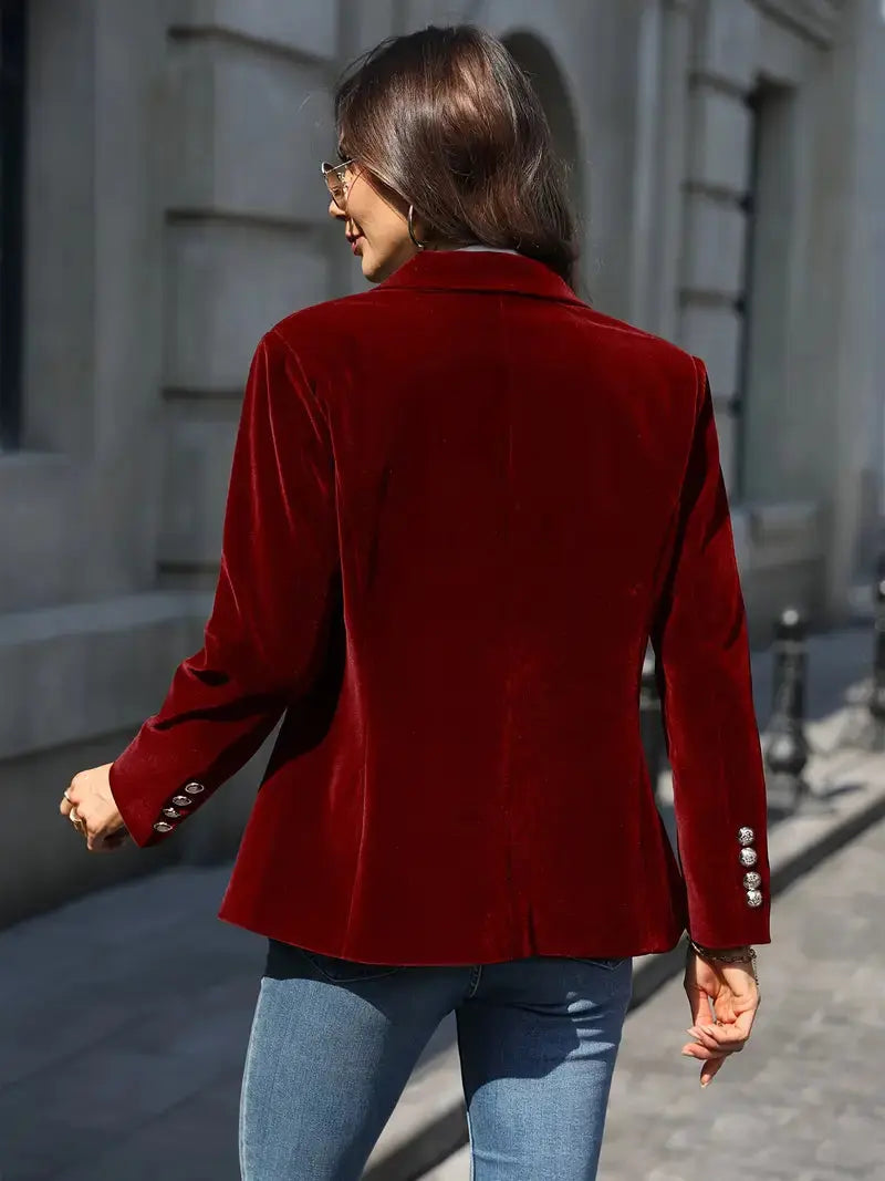 JULIA | ELEGANT VELVET BLAZER Luvy Boutique