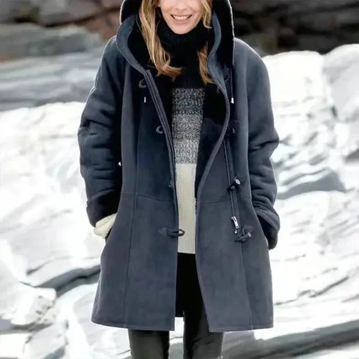 Amelia | Fleece-Lined Hooded Coat Luvy Boutique