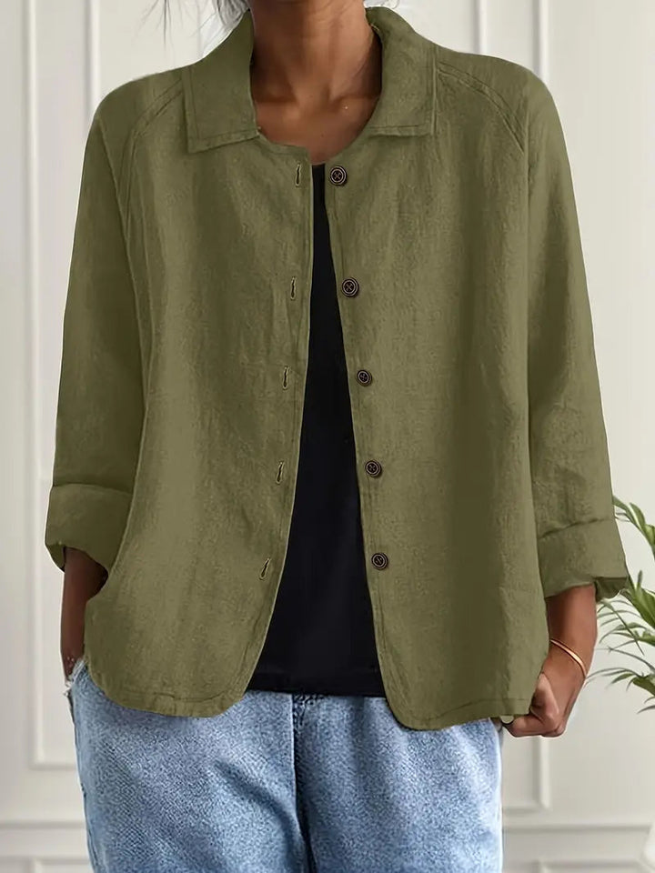 Claire | Women’s Button Front Casual Jacket Luvy Boutique
