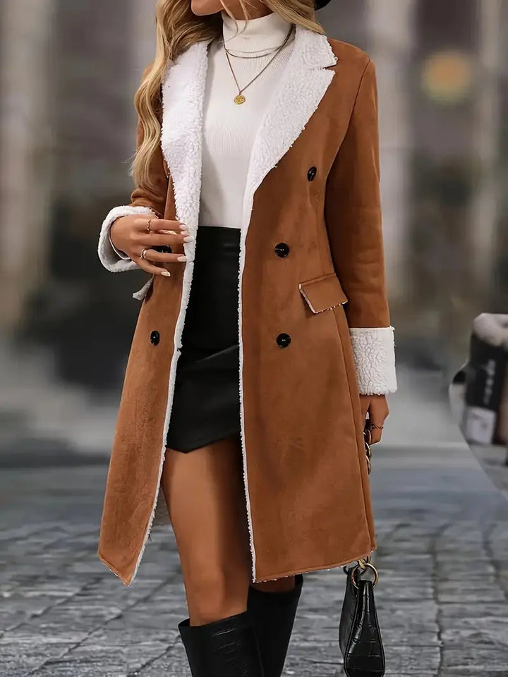 Cuddle Collar Trench Luvy Boutique