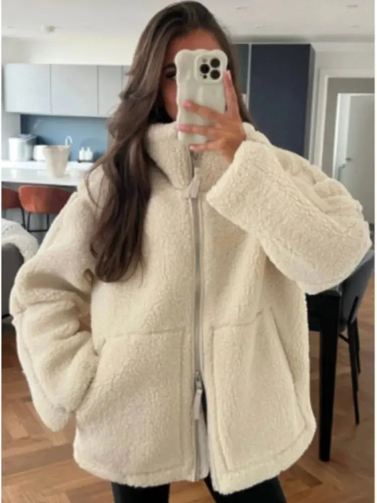 ANGELINA | Teddy Fleece Jacket Luvy Boutique