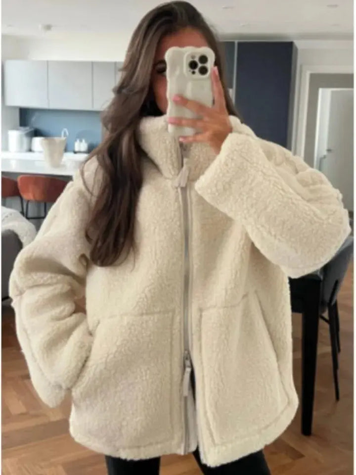 ANGELINA | Teddy Fleece Jacket Luvy Boutique