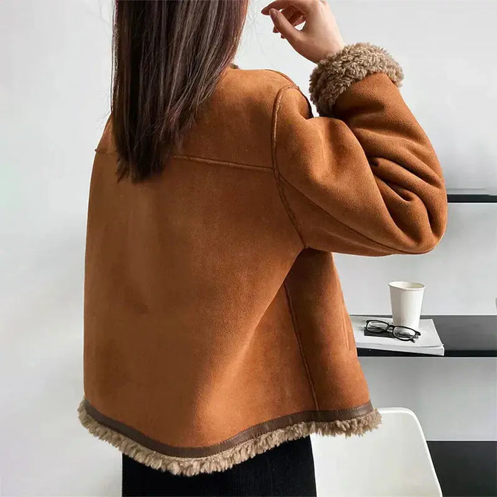 Evelyn | Stylish Shearling-Lined Jacket Luvy Boutique