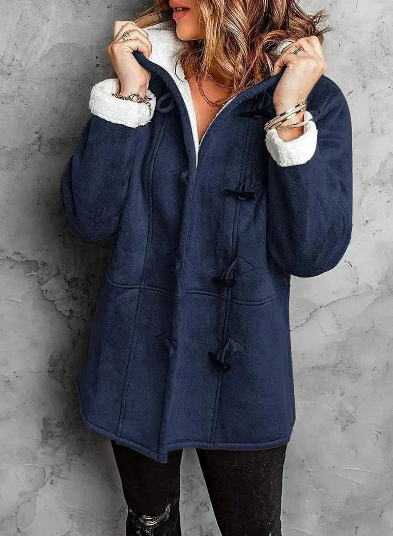 Amelia | Fleece-Lined Hooded Coat Luvy Boutique