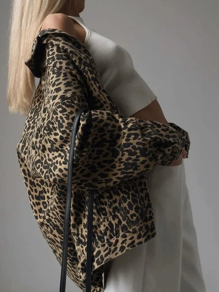 NAOMI | Elegant Leopard Print Jacket Luvy Boutique