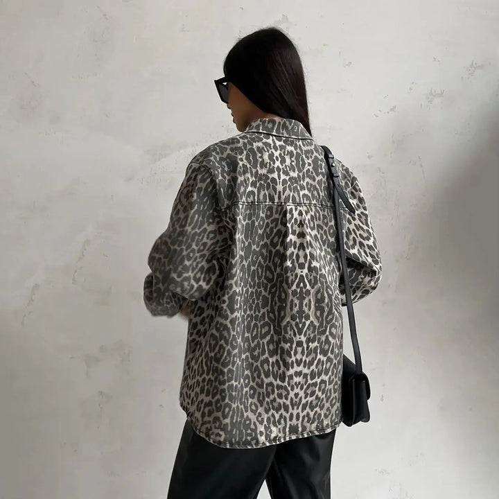 NAOMI | Elegant Leopard Print Jacket Luvy Boutique