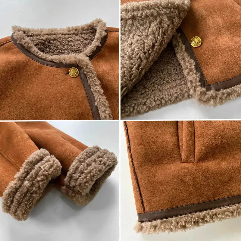Evelyn | Stylish Shearling-Lined Jacket Luvy Boutique
