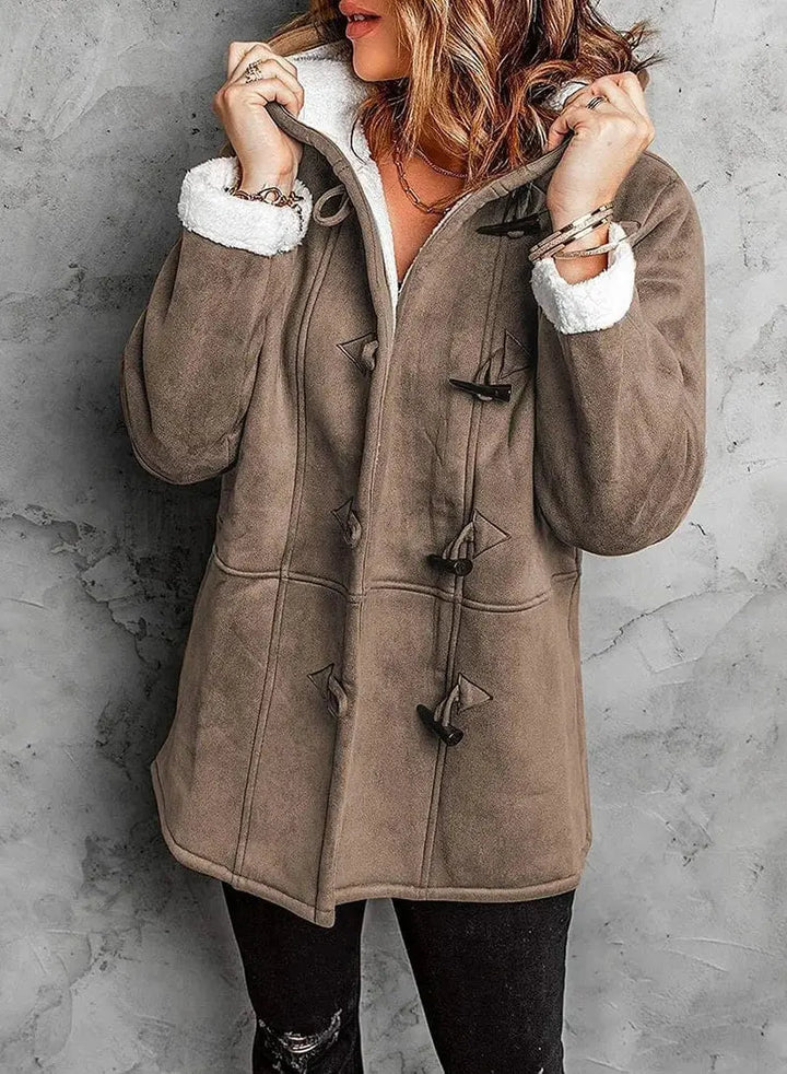 Amelia | Fleece-Lined Hooded Coat Luvy Boutique