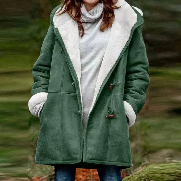 Amelia | Fleece-Lined Hooded Coat Luvy Boutique