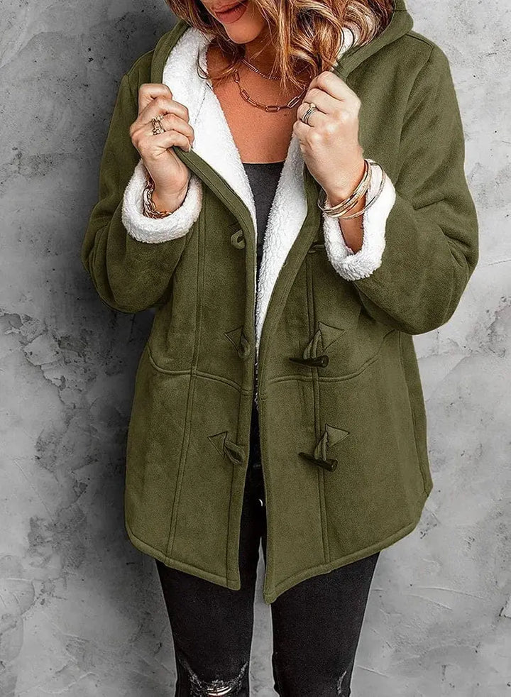 Amelia | Fleece-Lined Hooded Coat Luvy Boutique