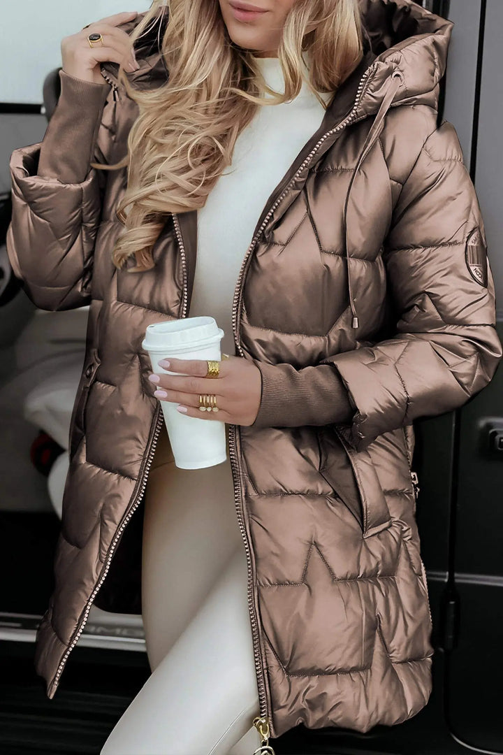 Cora | Cozy Padded Hooded Winter Coat Luvy Boutique